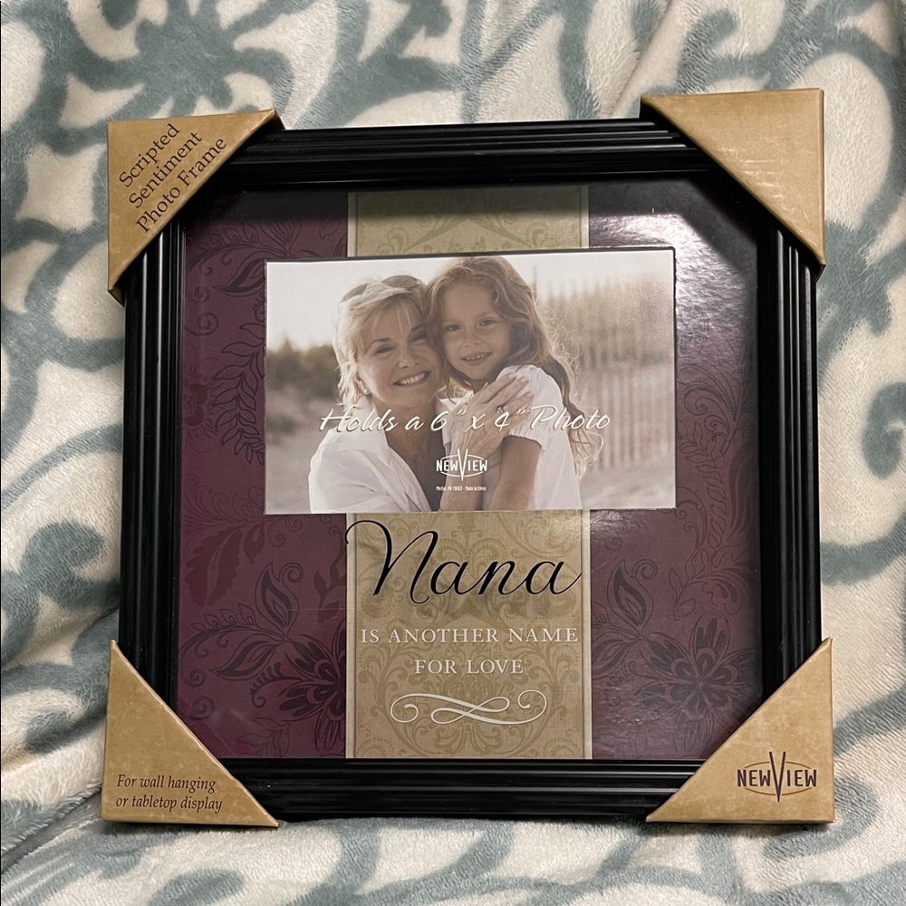 BNIB NEW VIEW SHADOW BOX “NANA IS ANOTHER NAME FOR LOVE” PHOTO FRAME HOLDS 6 x 4 - Picture 2 of 8